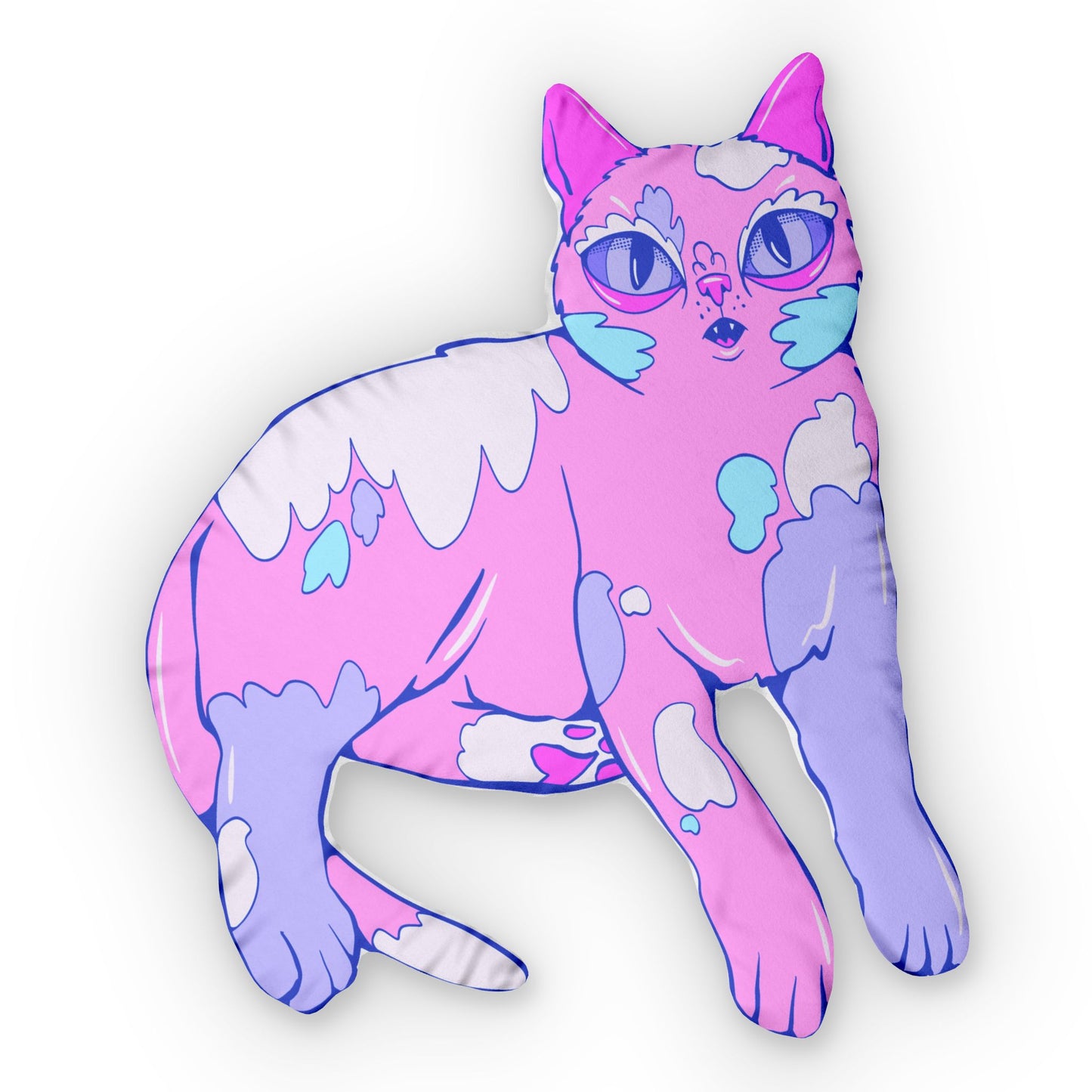 Derpy Cat Shaped Pillow
