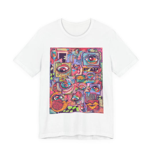 Cosmic Melodies Unisex Jersey Short Sleeve Tee
