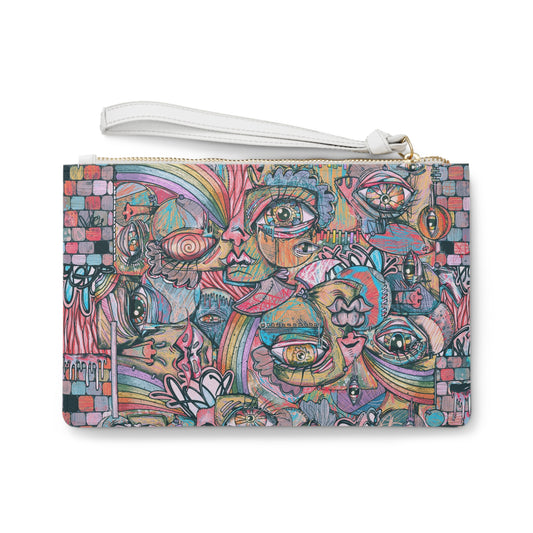 From The Mouth of Madness Cubism Clutch Bag