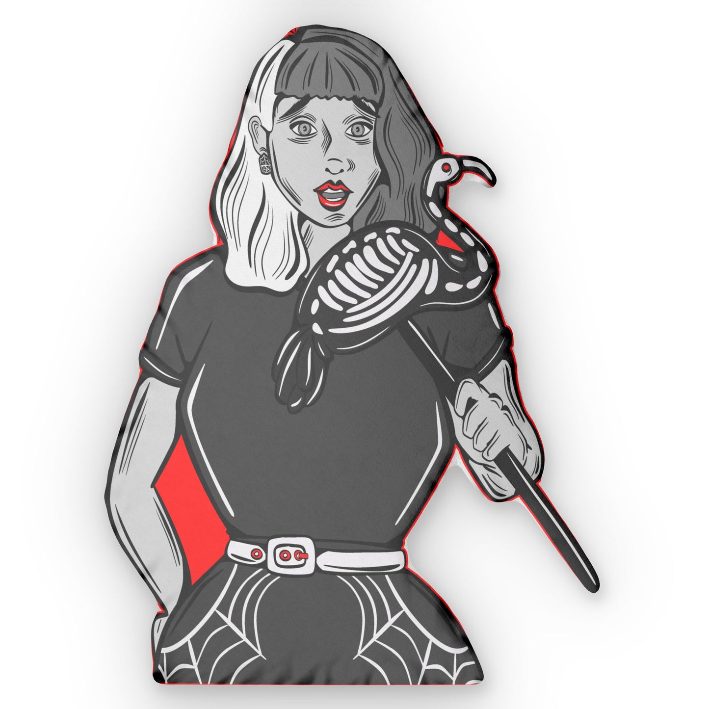 Hollie Day Dead Gurl Shaped Pillow