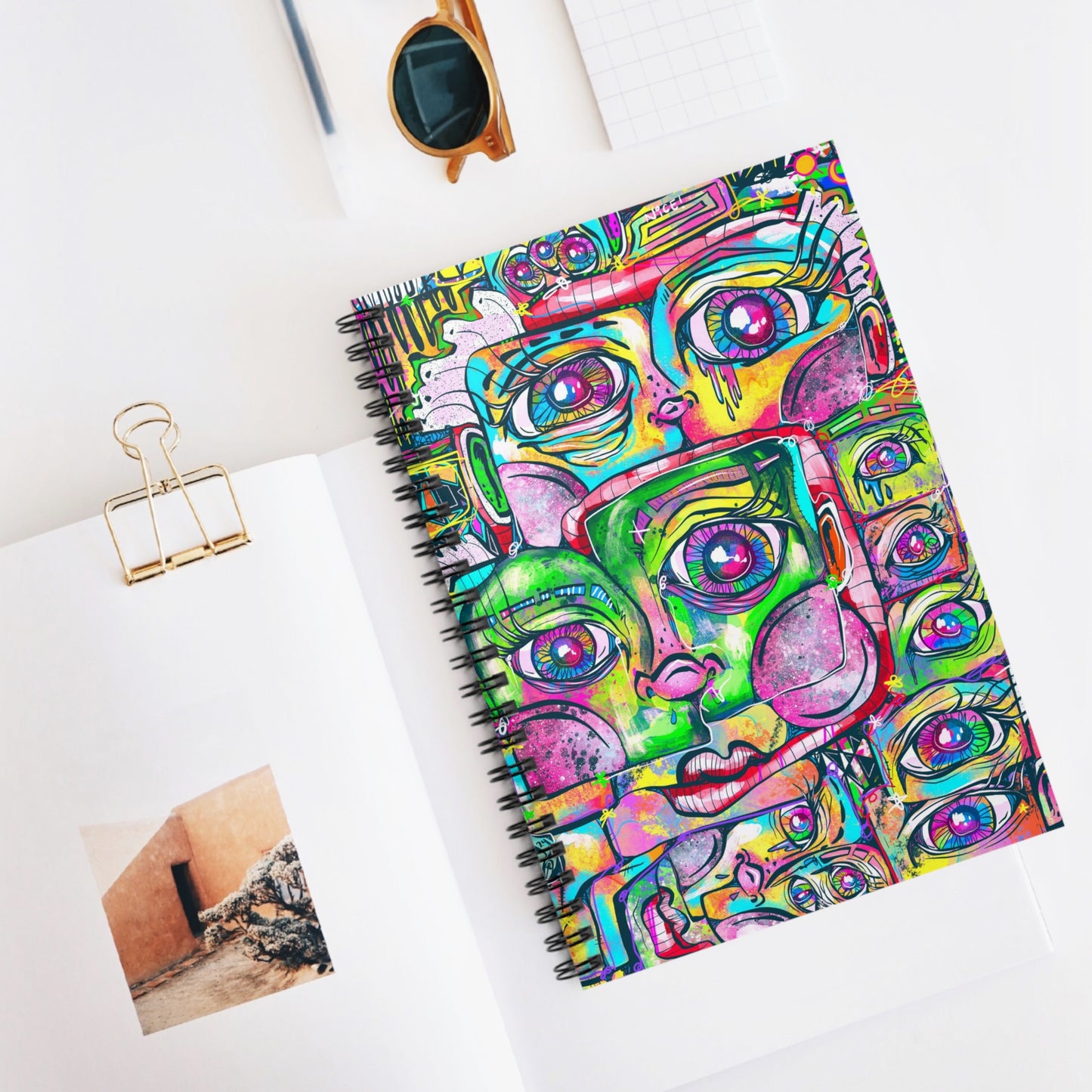 Spectrum of Self Cubism Spiral Notebook - Ruled Line