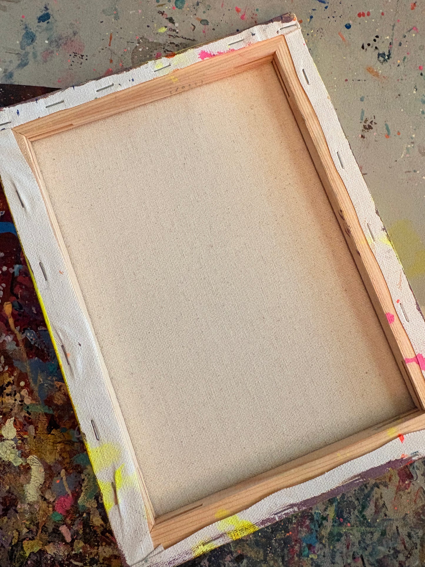 Rainbow Brain II - Original 8x10 Acrylic Painting by Hollie Day