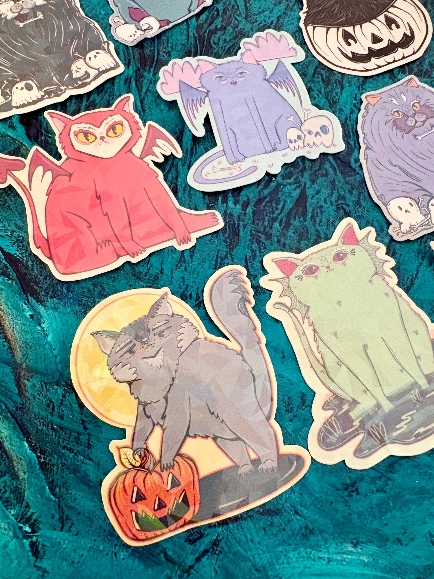 Spooky Cats Mini Stickers