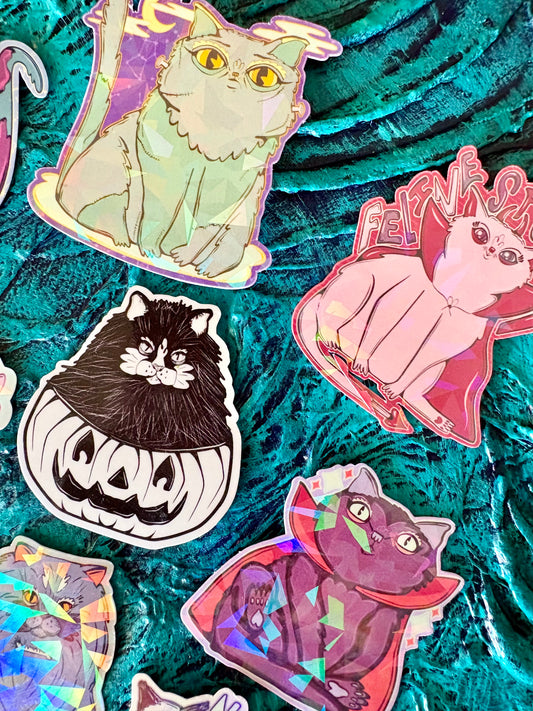 Spooky Cats Mini Stickers