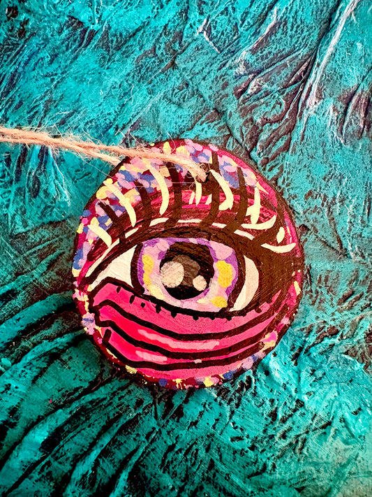 Hand Painted Wooden Ornament 006