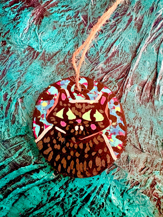 Hand Painted Wooden Ornament 008