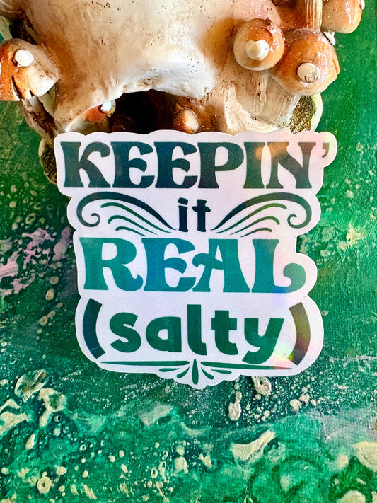 Handmade Salty POTS Awareness Sticker: Hand-Drawn Disability Art | dysautonomia sticker