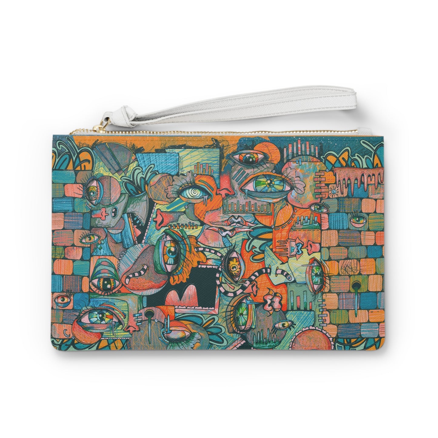 Keep Me A Secret Cubism Clutch Bag