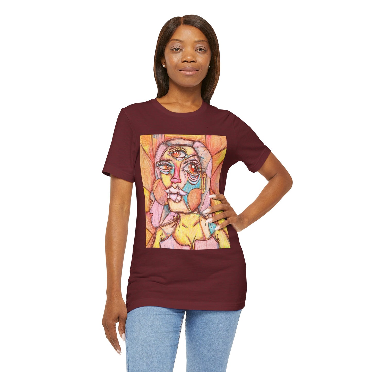 Sally Cubism Unisex Jersey Short Sleeve Tee