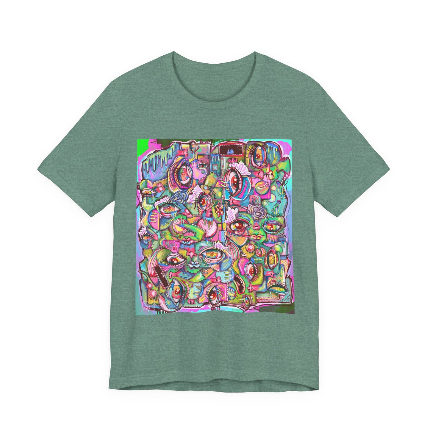 Psychedelic Whimsy Unisex Jersey Short Sleeve Tee