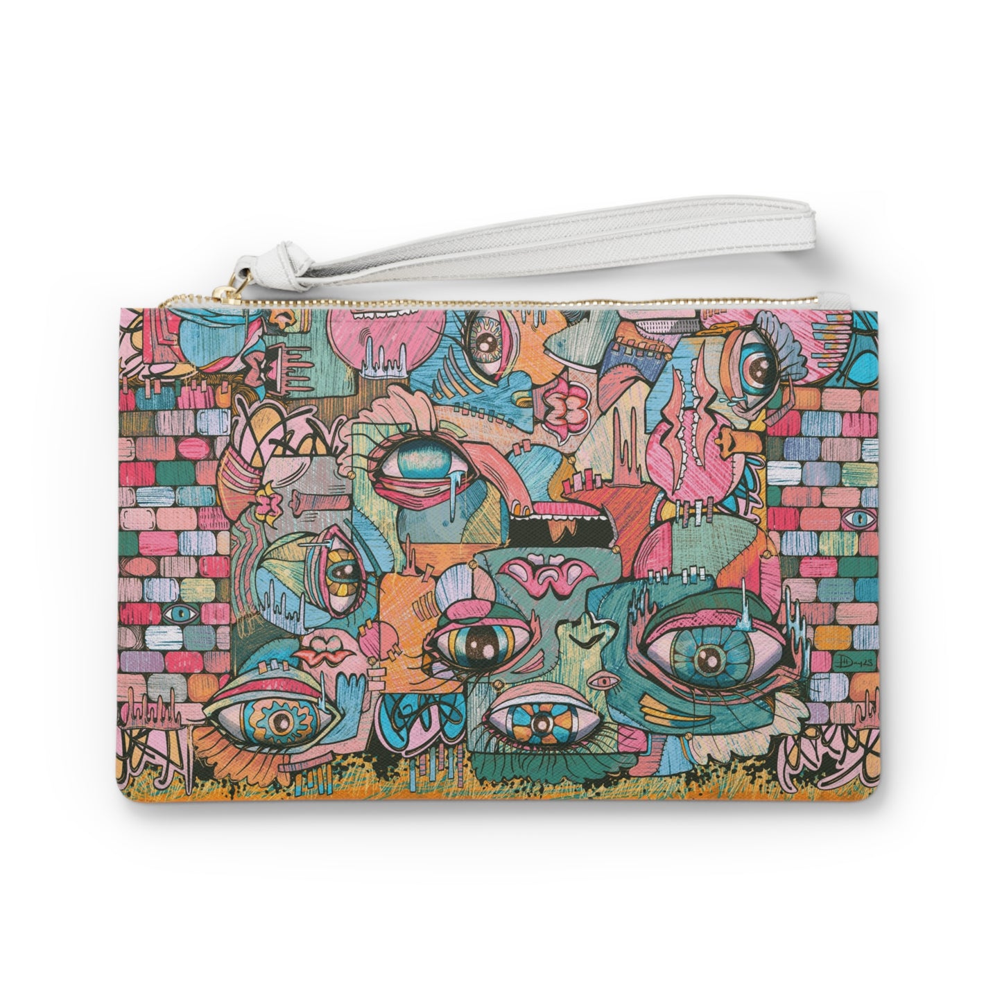 Velvet Euphoria Cubism Clutch Bag