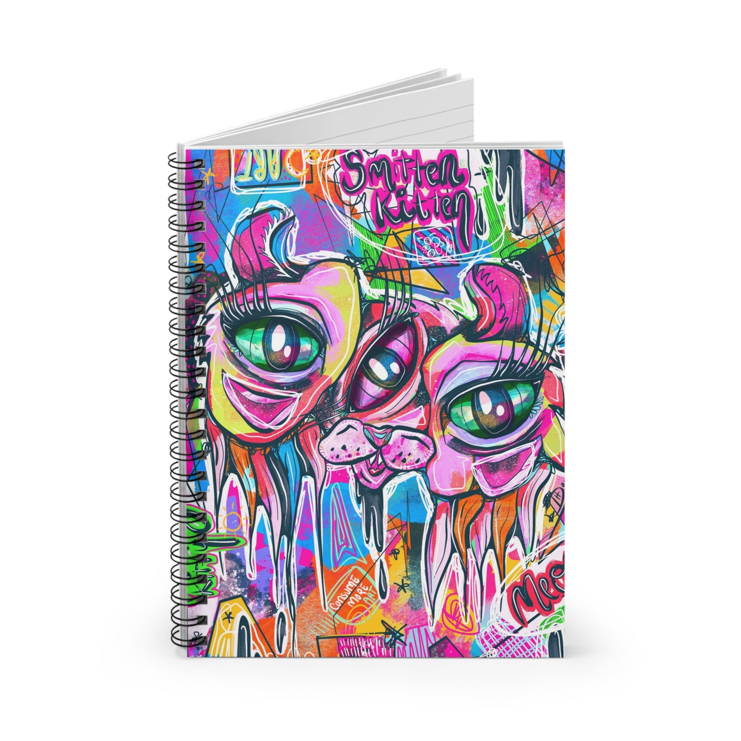 Smiiten Kitten Spiral Notebook - Ruled Line