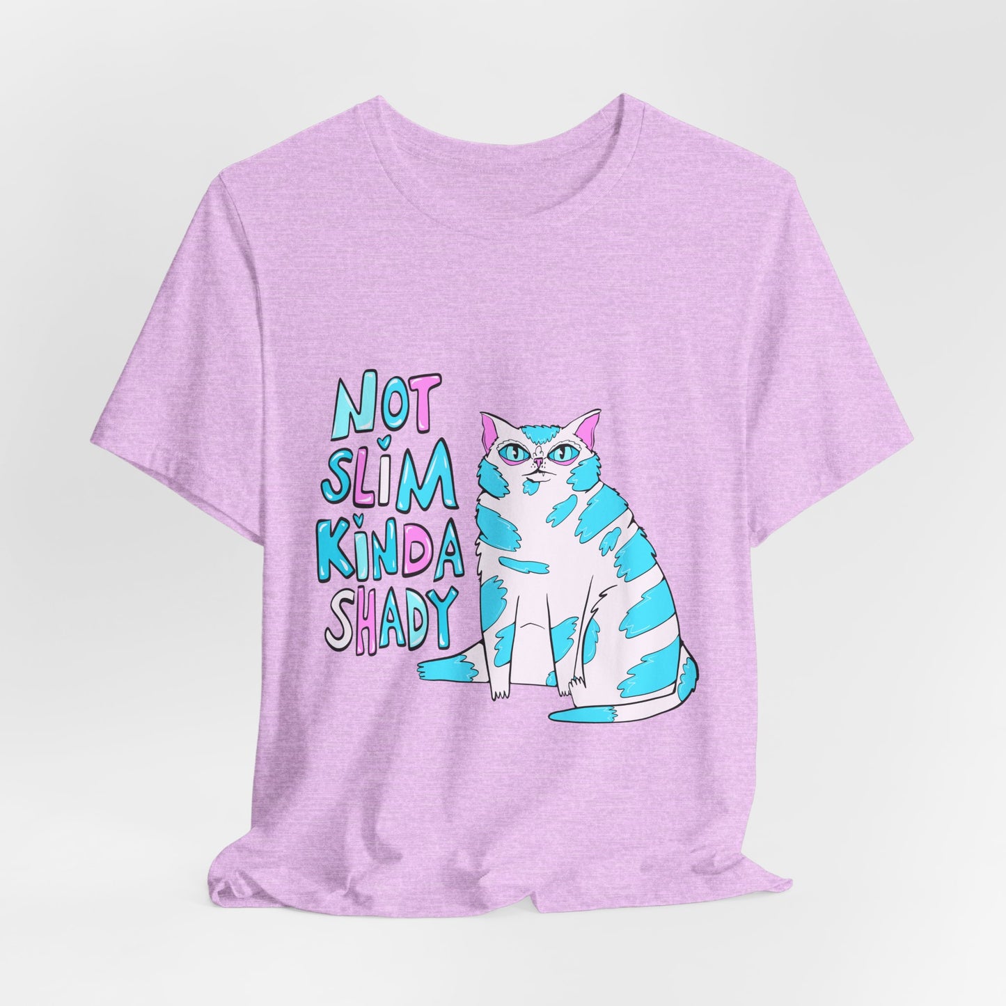 Not Slim Kinda Shady Cat Unisex Jersey Short Sleeve Tee