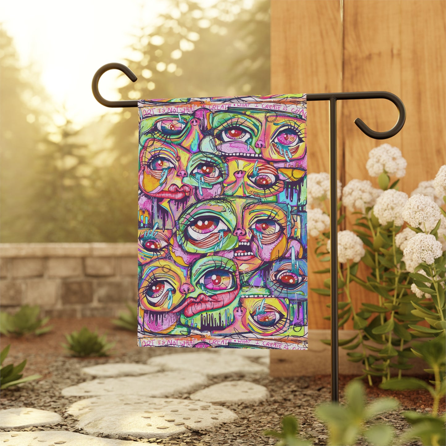 Colorful Chaos Garden Flag