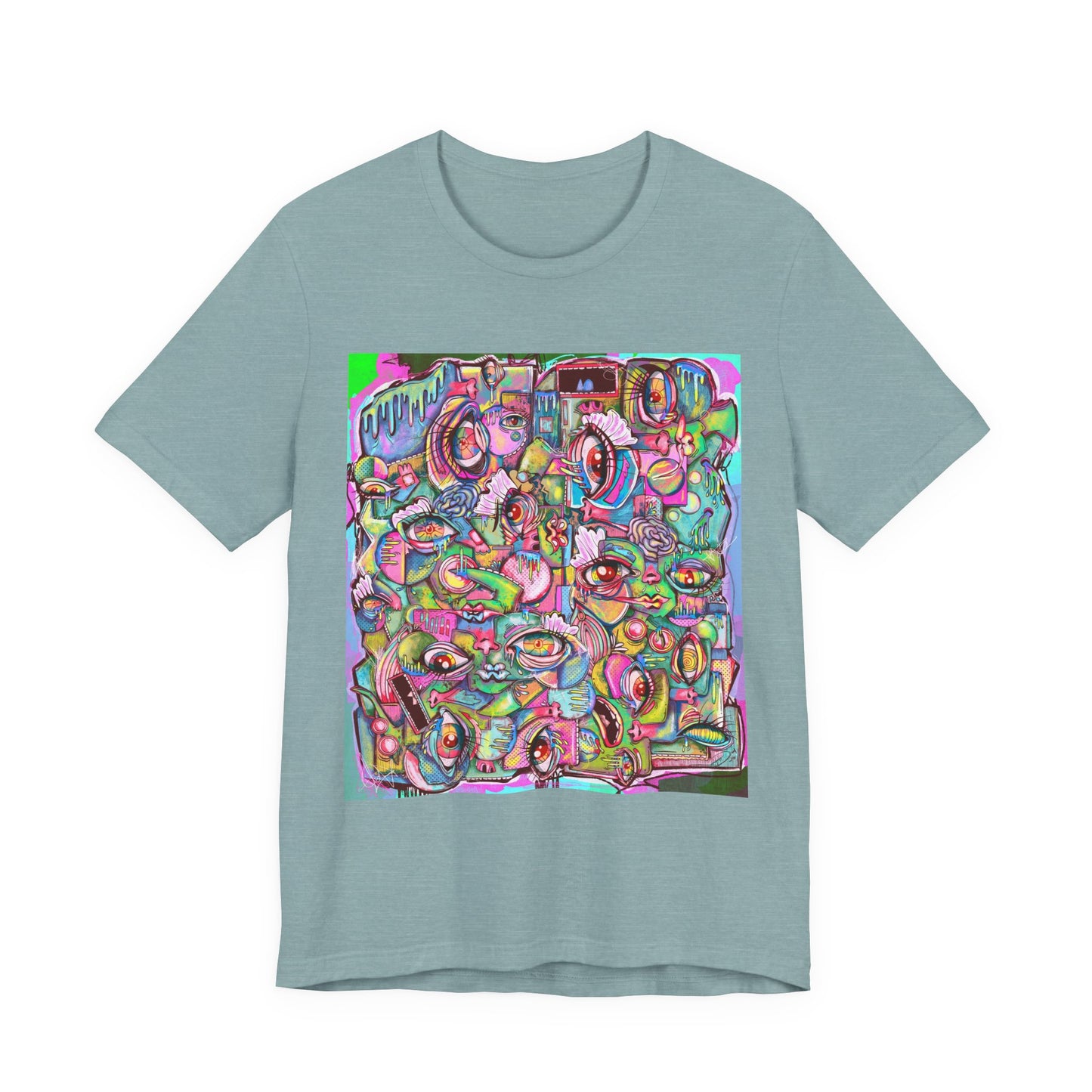 Psychedelic Whimsy Unisex Jersey Short Sleeve Tee