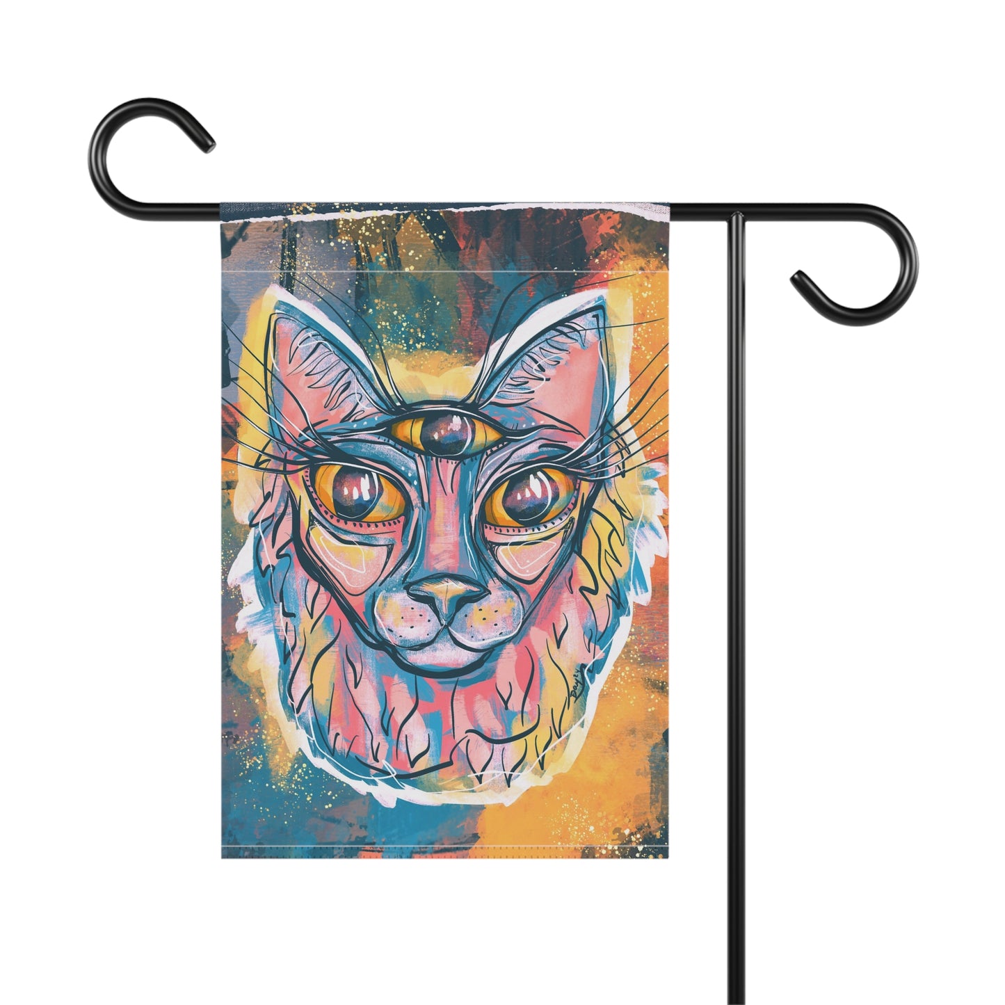 French Fry Cat Garden & House Banner