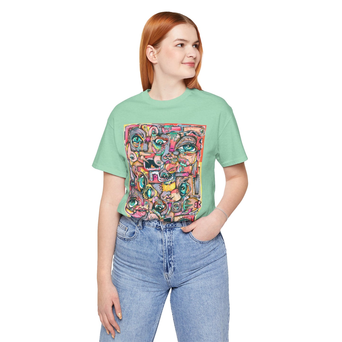 Glimmering Teardrops Unisex Jersey Short Sleeve Tee