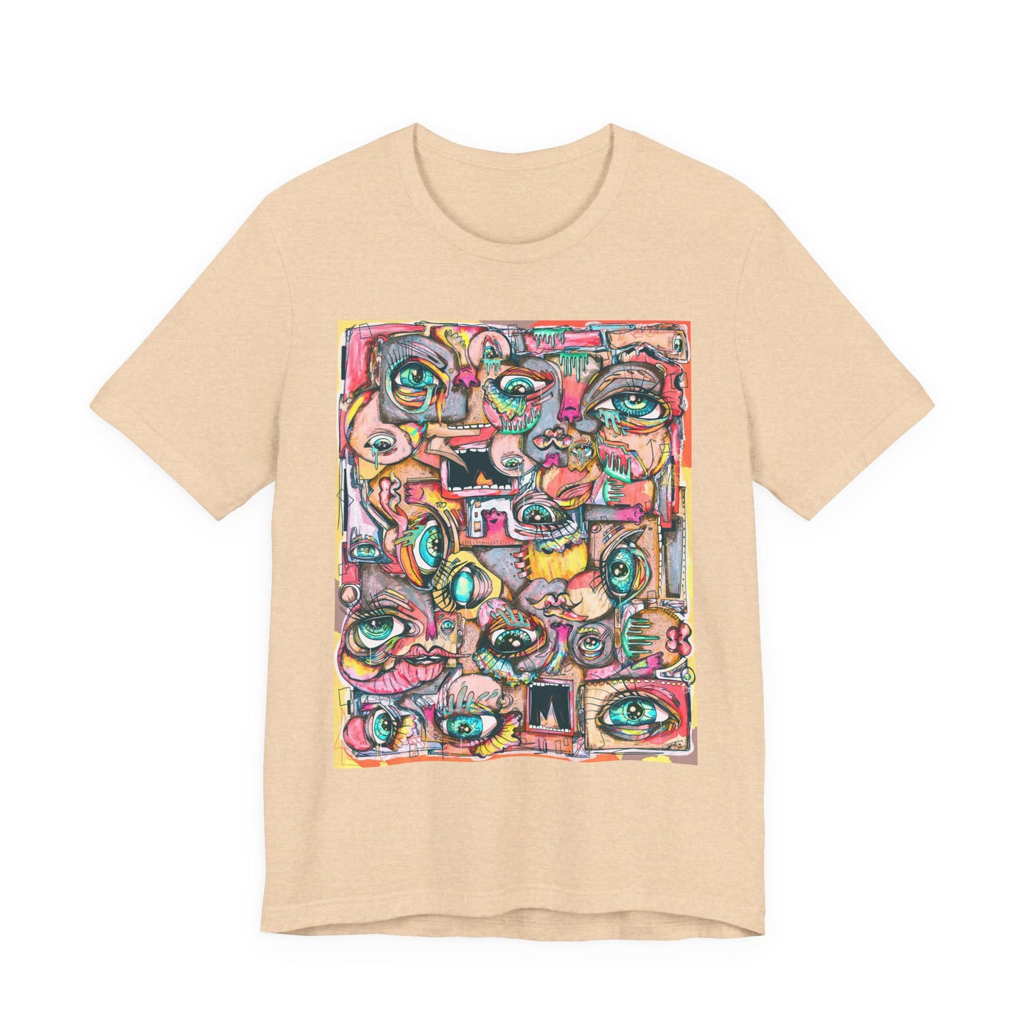 Glimmering Teardrops Unisex Jersey Short Sleeve Tee