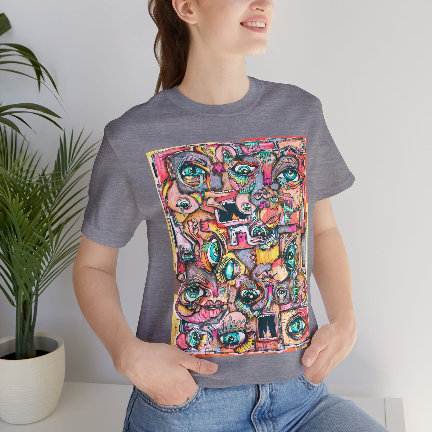Glimmering Teardrops Unisex Jersey Short Sleeve Tee