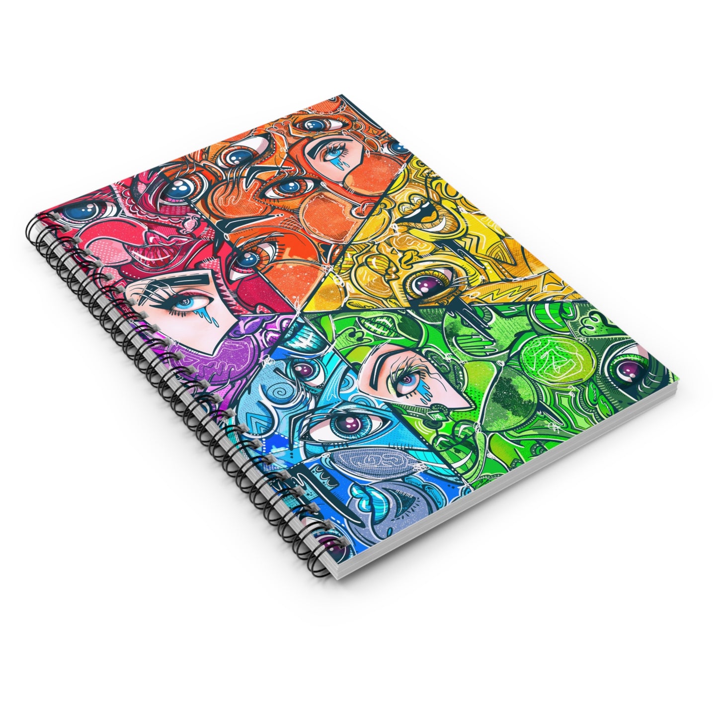Chromatic Rainbow Spiral Notebook - Ruled Line
