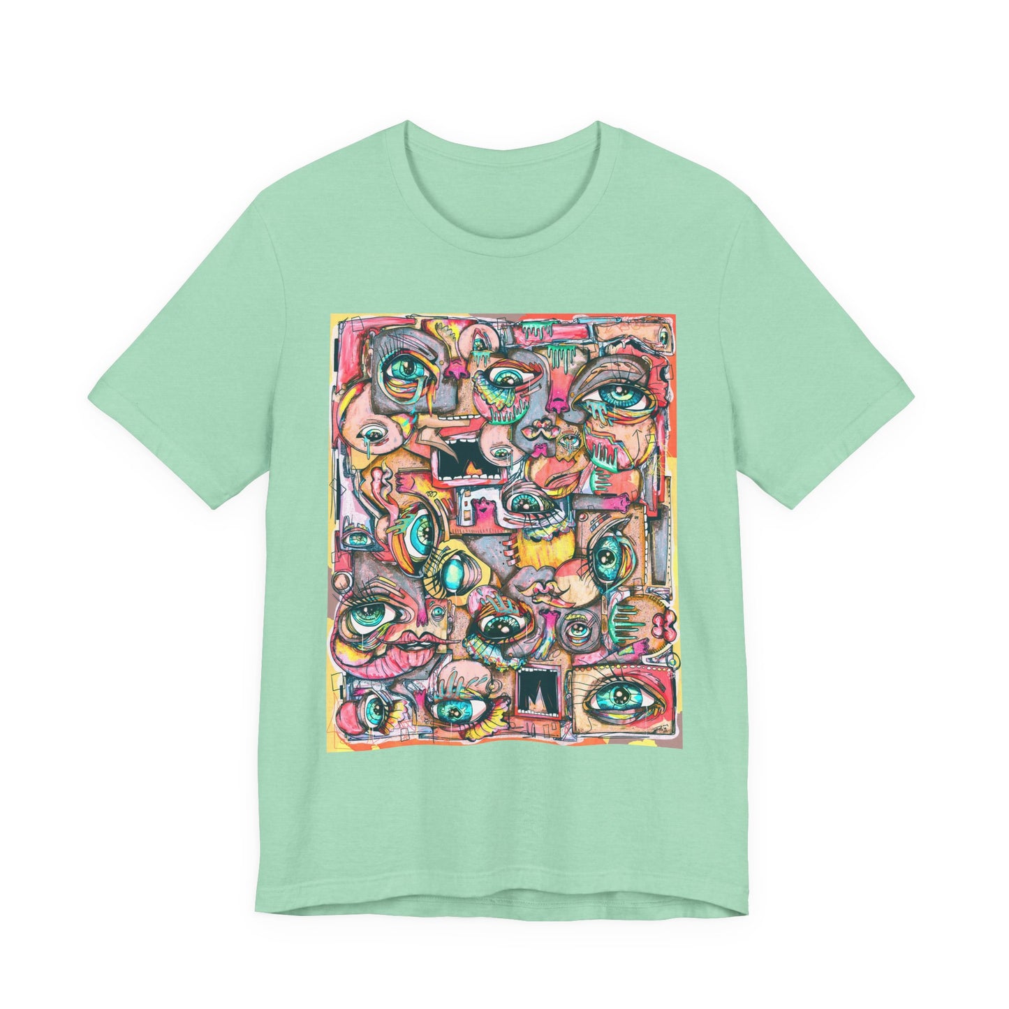 Glimmering Teardrops Unisex Jersey Short Sleeve Tee