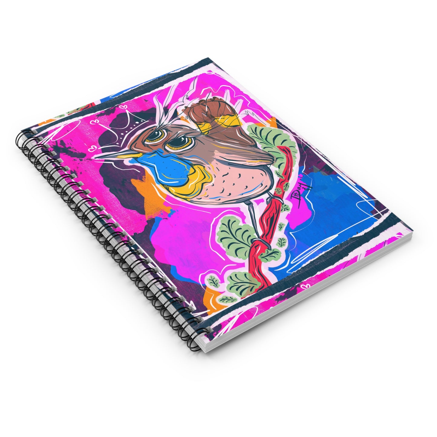 Blue Throat Spiral Notebook - Ruled Line