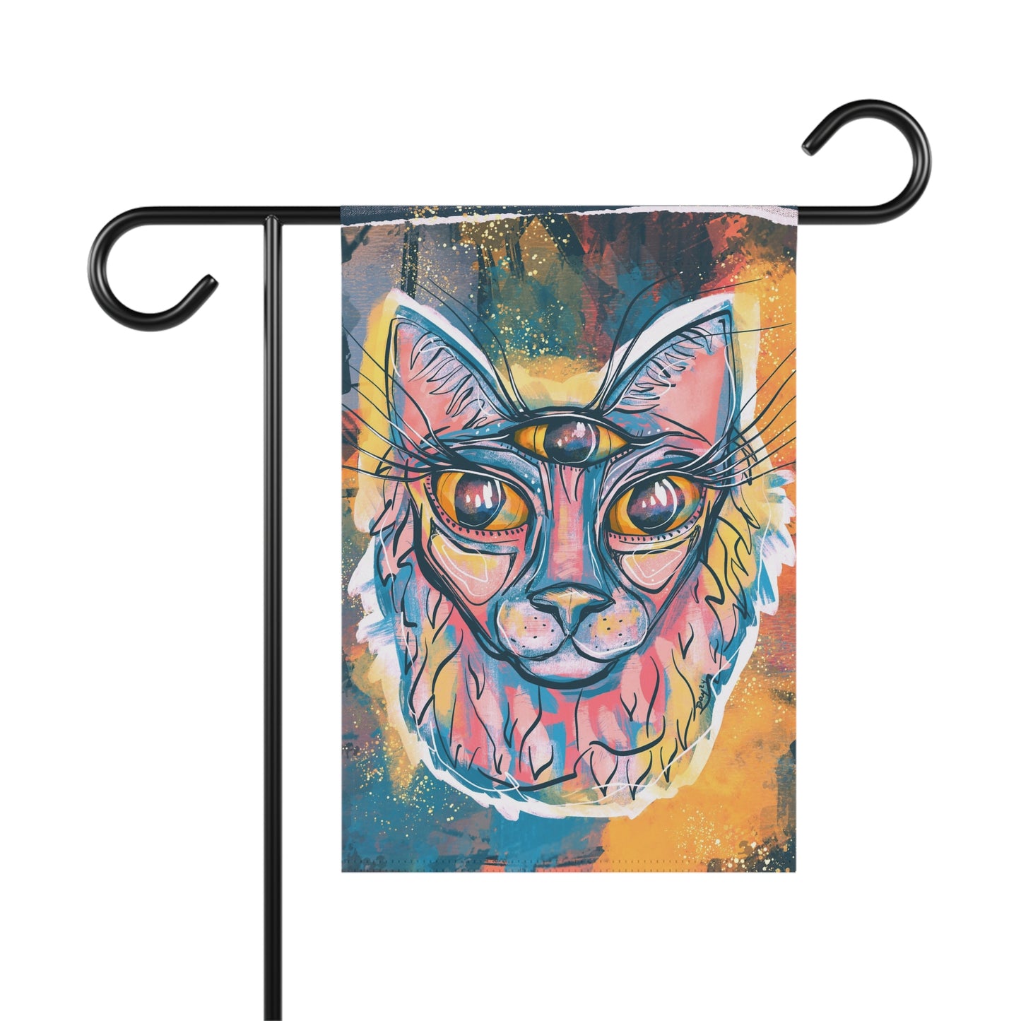French Fry Cat Garden & House Banner