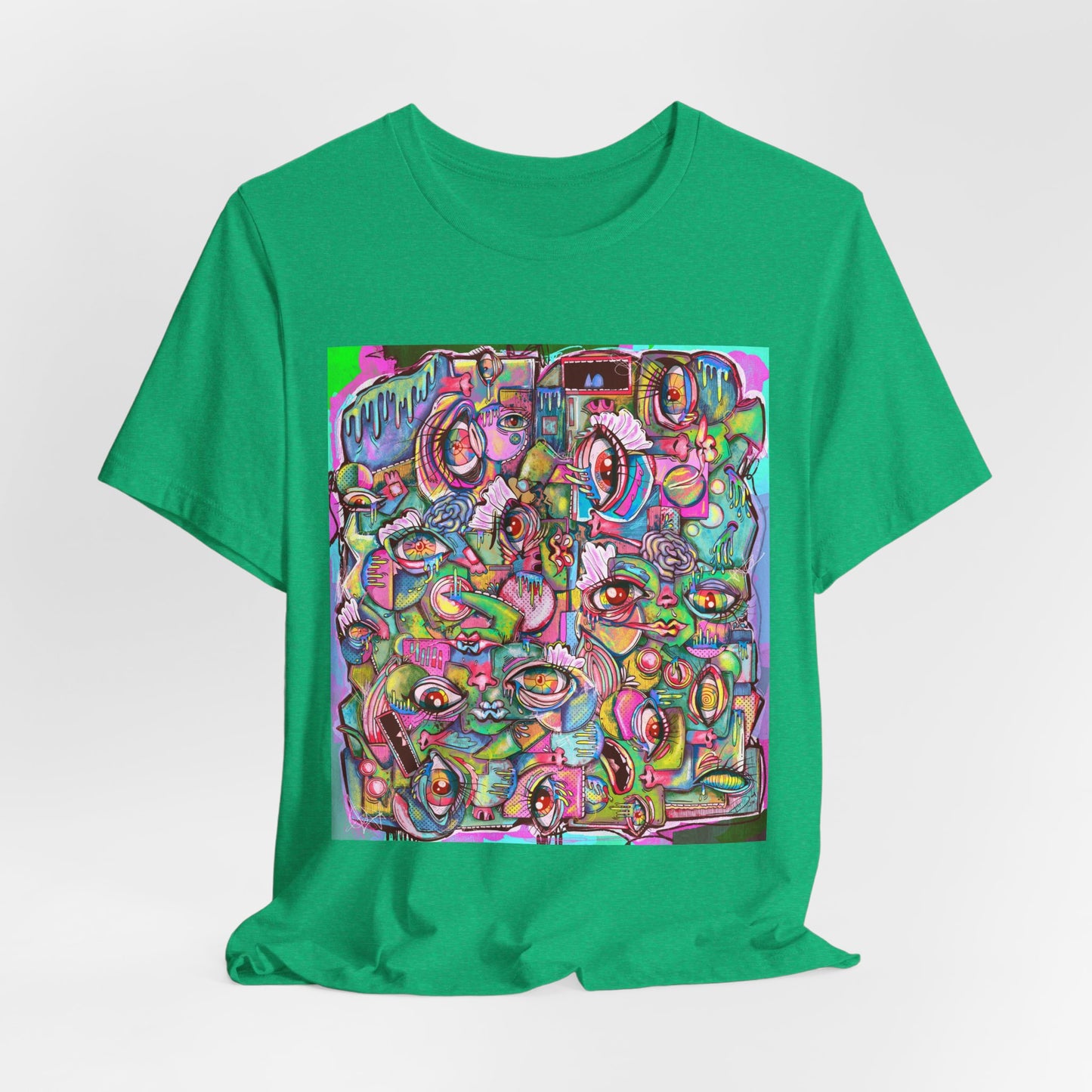 Psychedelic Whimsy Unisex Jersey Short Sleeve Tee