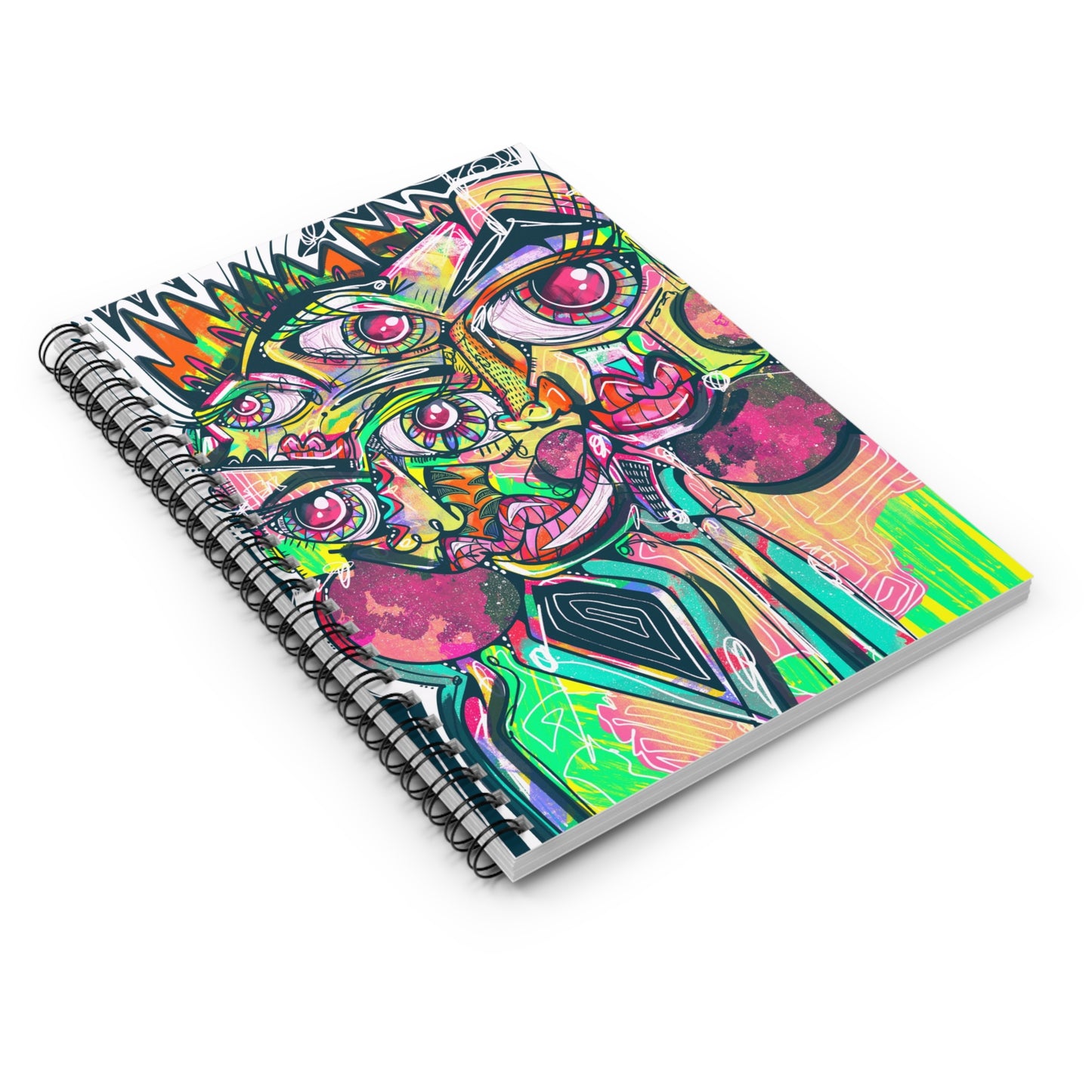 Too Much Cubism Spiral Notebook - Ruled Line