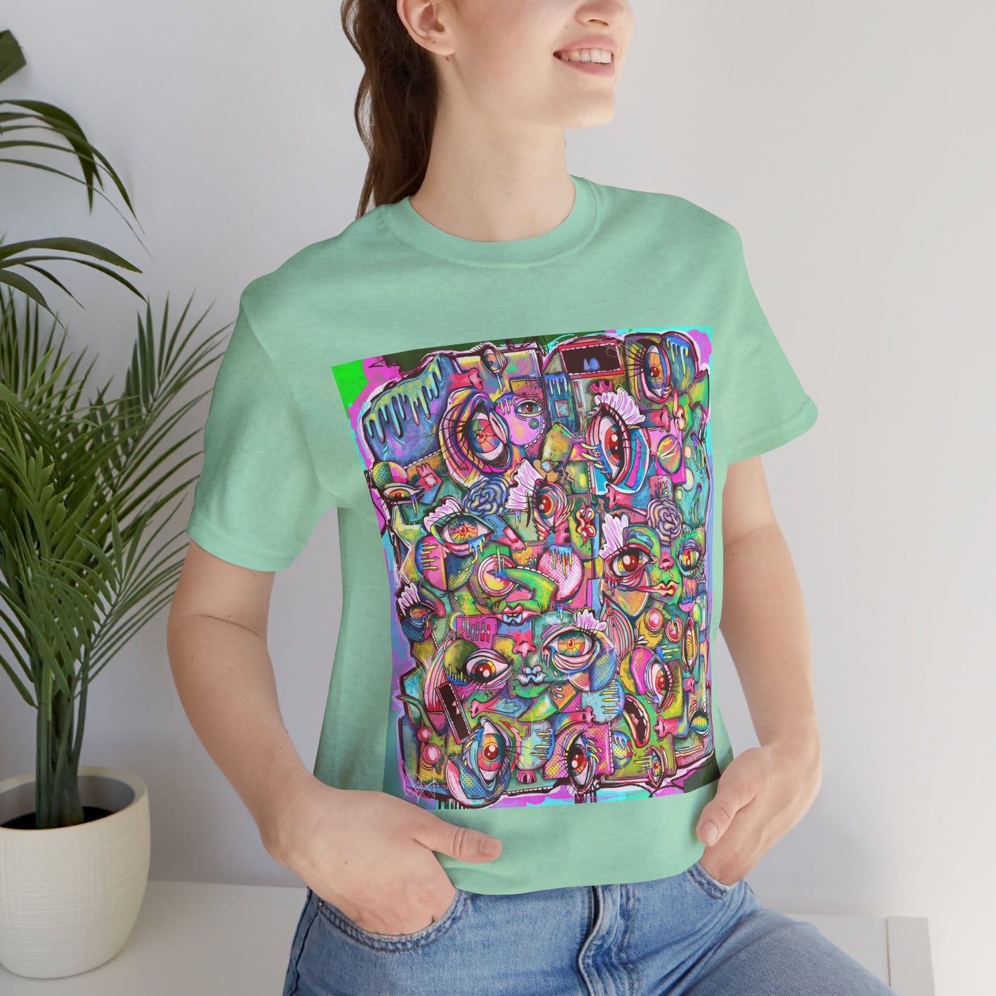 Psychedelic Whimsy Unisex Jersey Short Sleeve Tee