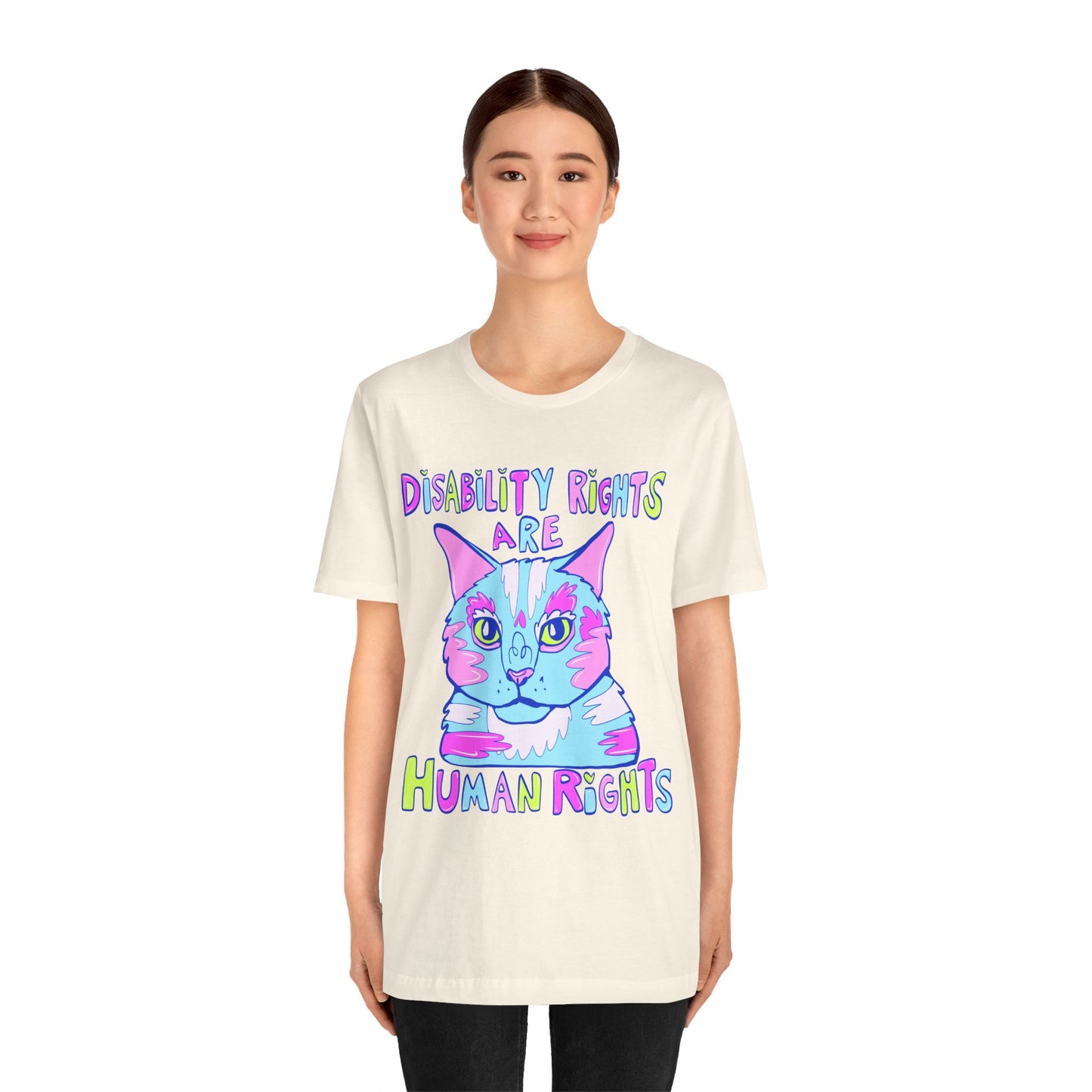 Disability Rights are Human Rights Unisex Jersey Short Sleeve Tee