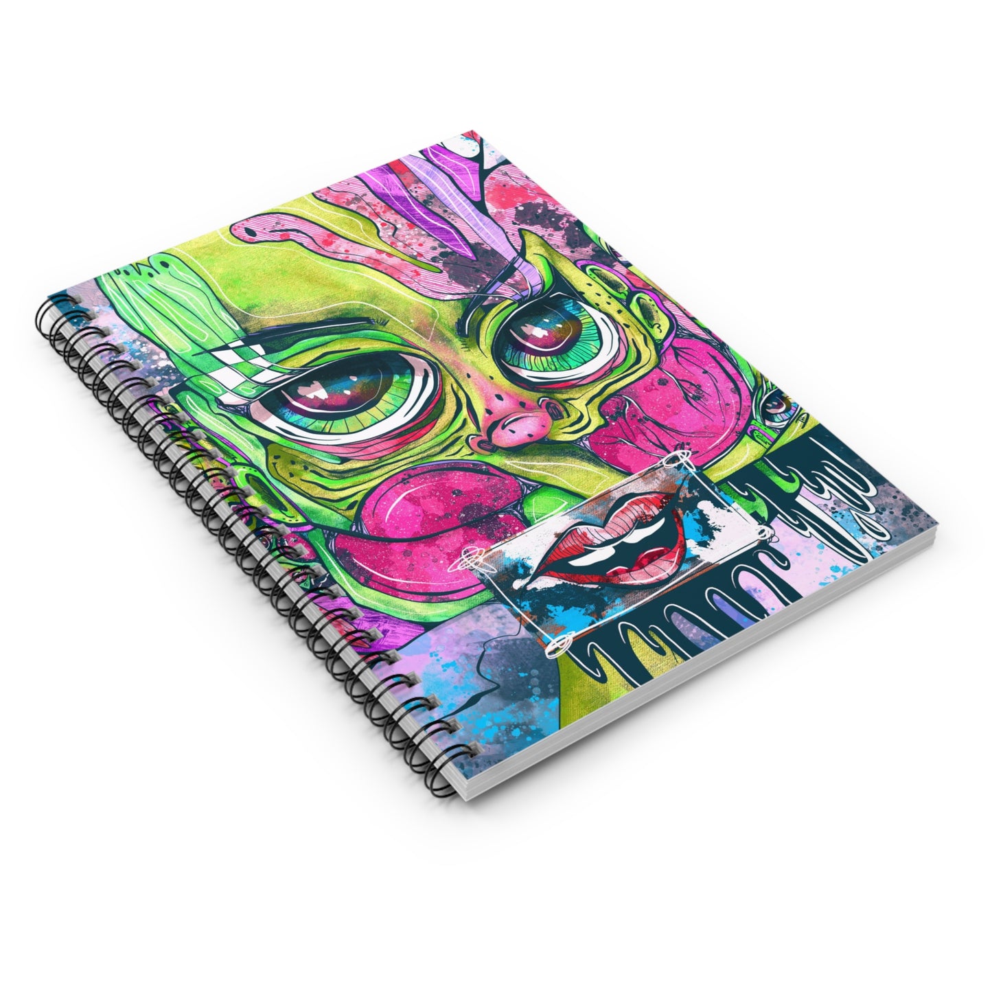 Exquisite Corpse Cubism Spiral Notebook - Ruled Line