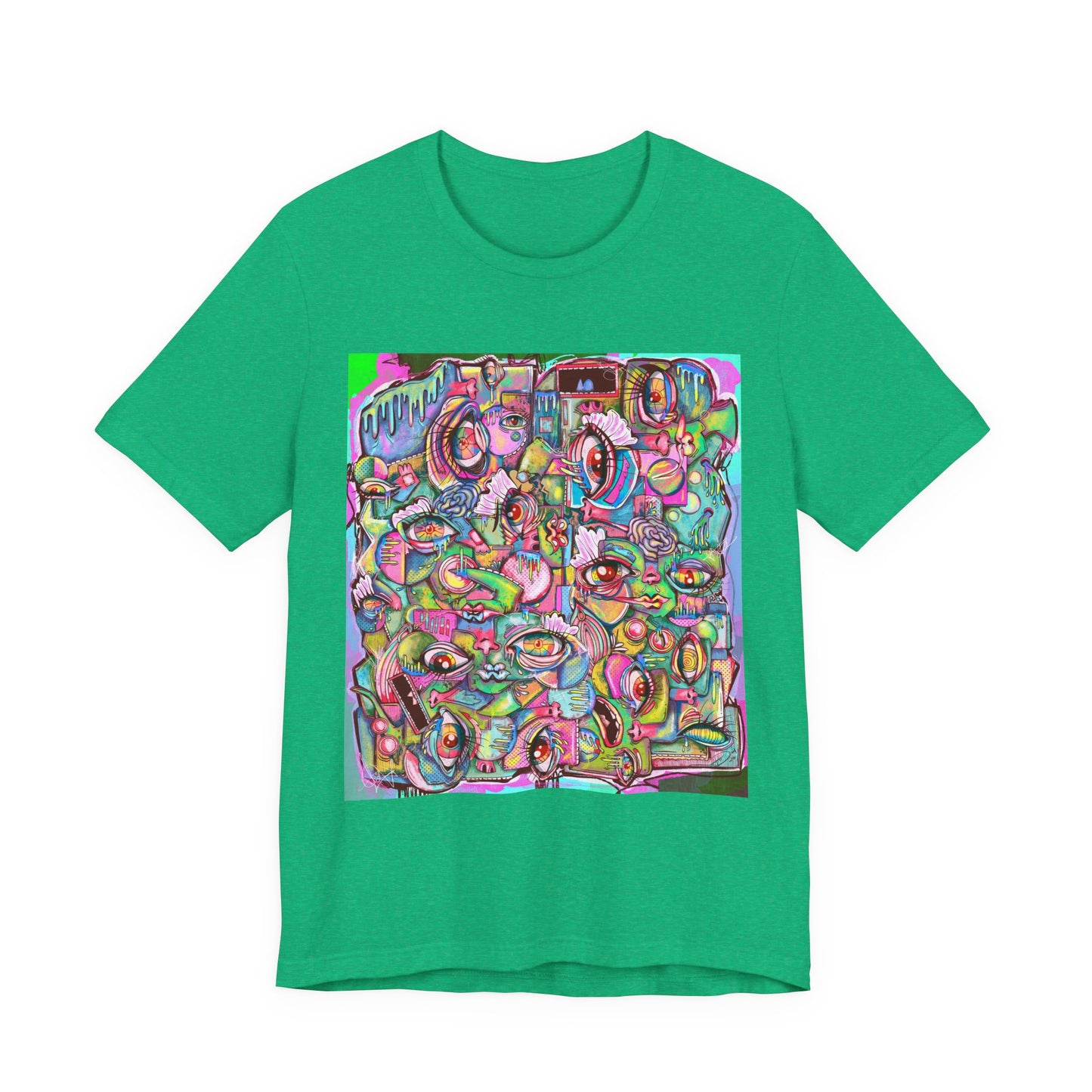 Psychedelic Whimsy Unisex Jersey Short Sleeve Tee