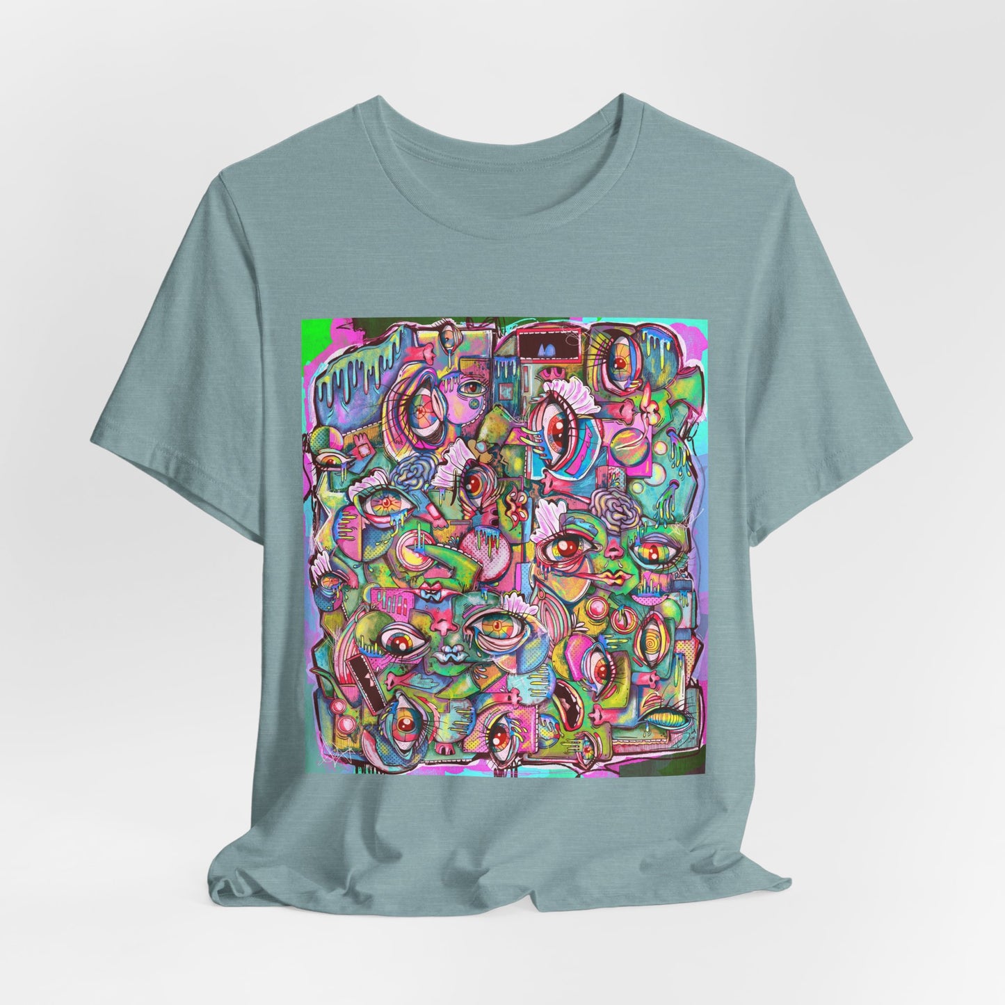 Psychedelic Whimsy Unisex Jersey Short Sleeve Tee