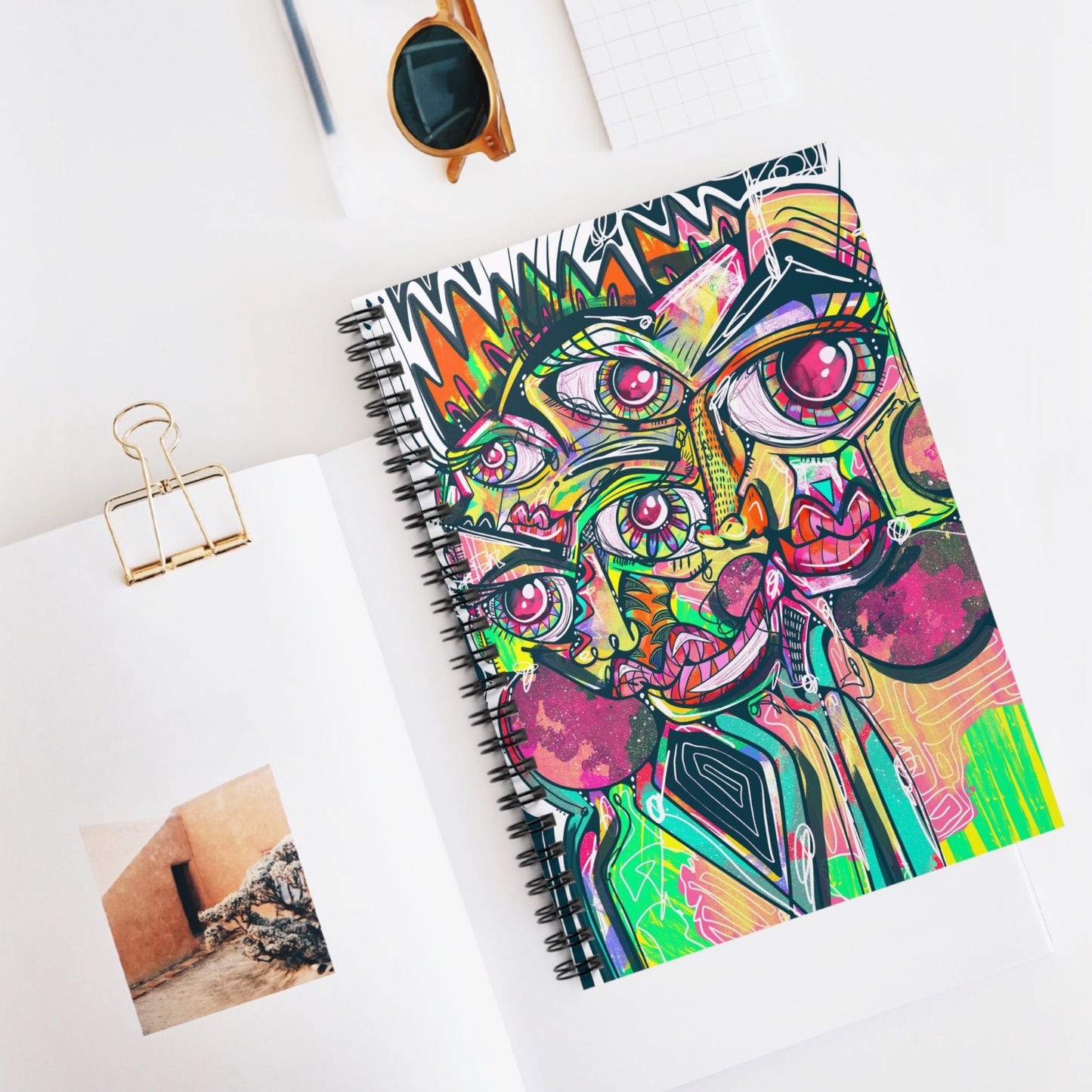 Too Much Cubism Spiral Notebook - Ruled Line