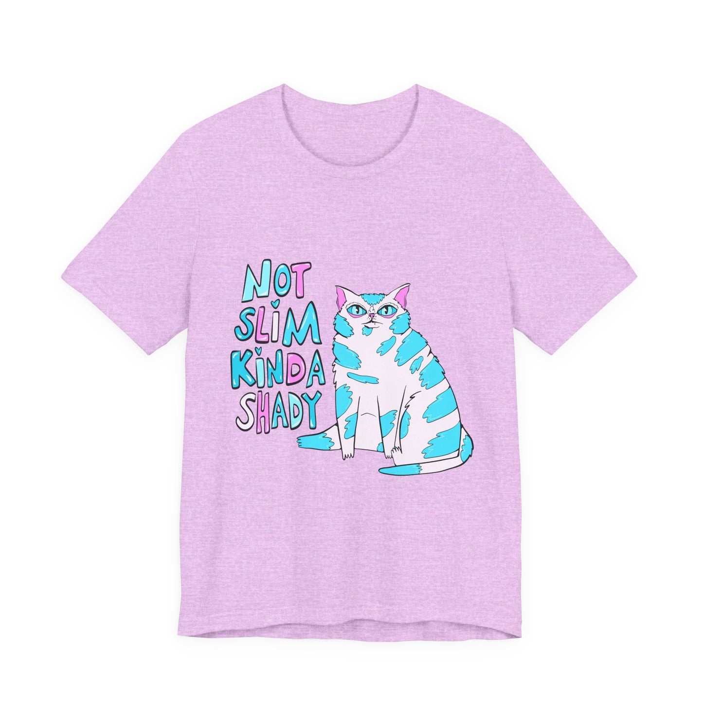Not Slim Kinda Shady Cat Unisex Jersey Short Sleeve Tee