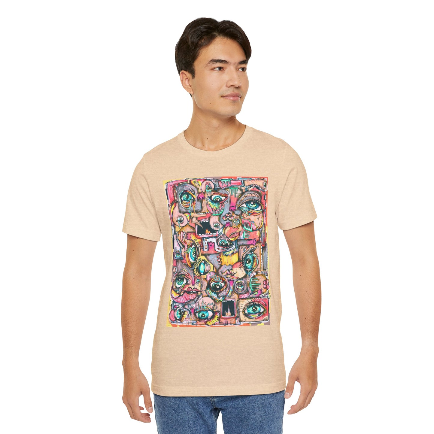Glimmering Teardrops Unisex Jersey Short Sleeve Tee