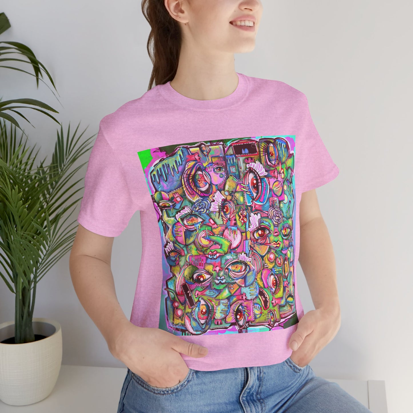 Psychedelic Whimsy Unisex Jersey Short Sleeve Tee