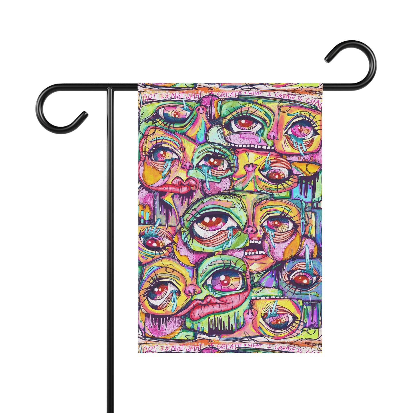 Colorful Chaos Garden Flag