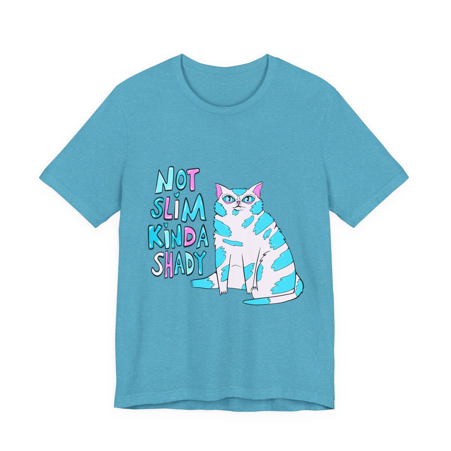 Not Slim Kinda Shady Cat Unisex Jersey Short Sleeve Tee