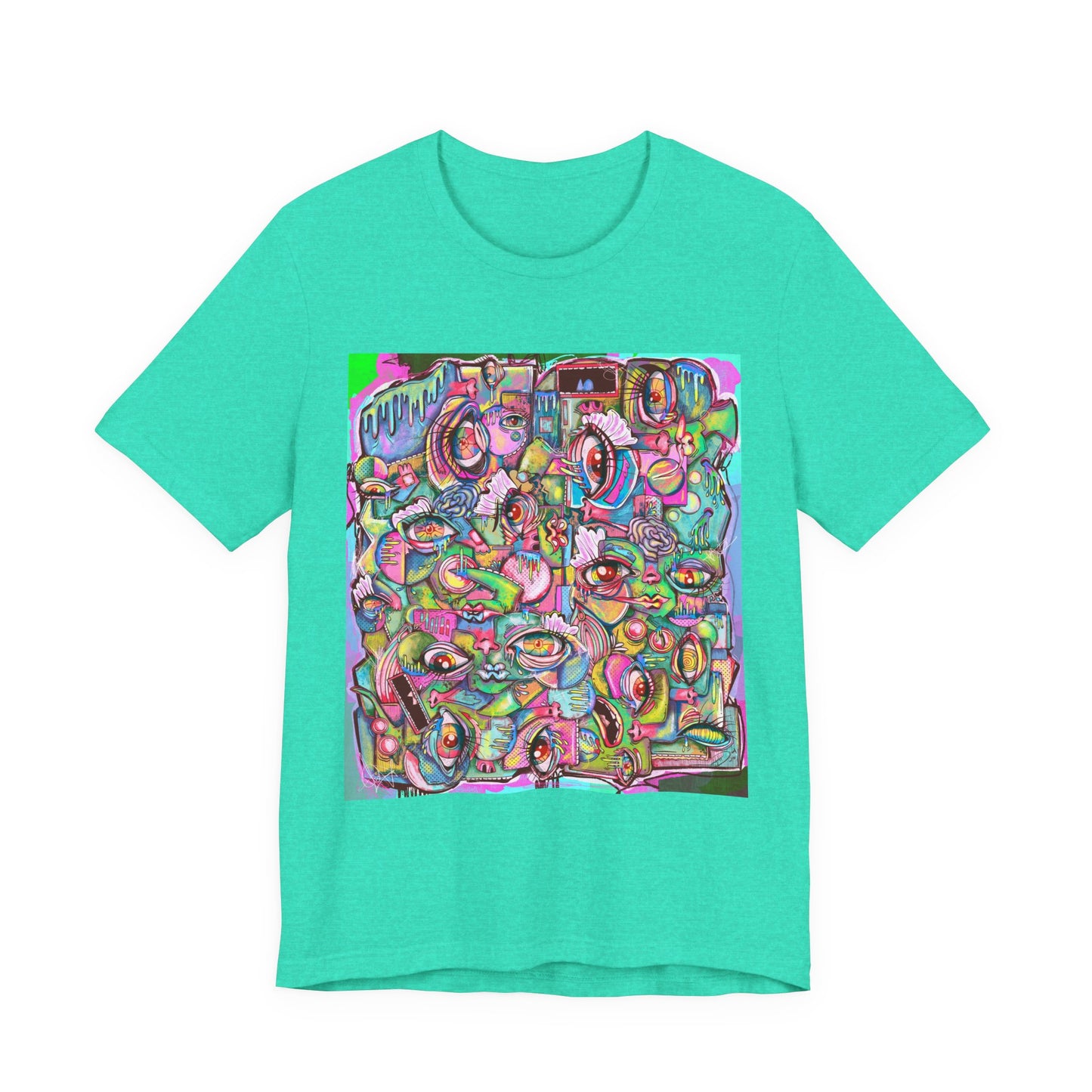 Psychedelic Whimsy Unisex Jersey Short Sleeve Tee