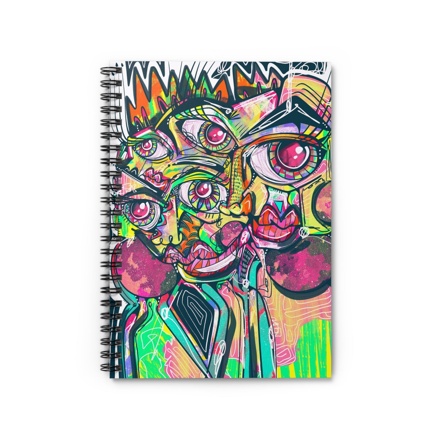 Too Much Cubism Spiral Notebook - Ruled Line