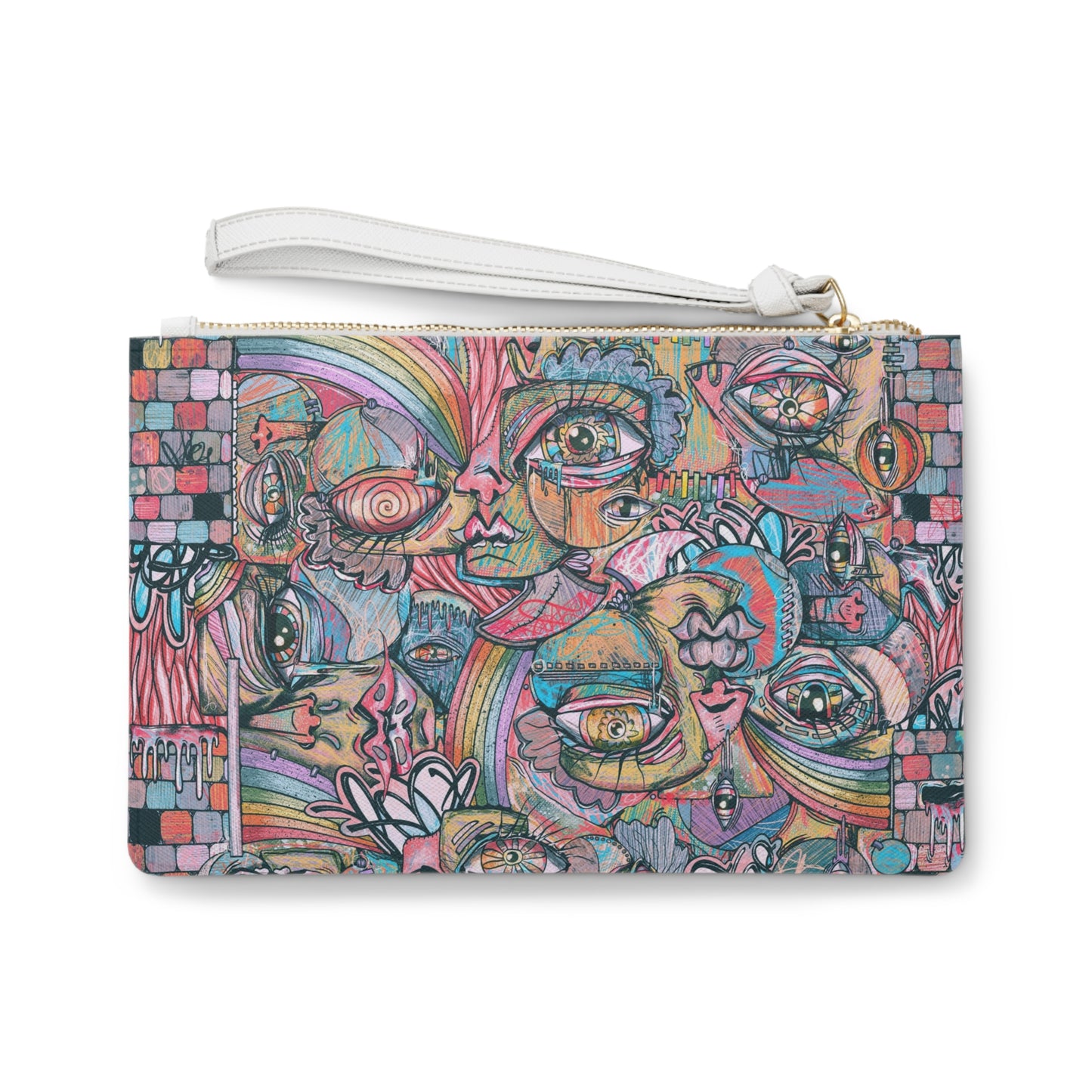 From The Mouth of Madness Cubism Clutch Bag