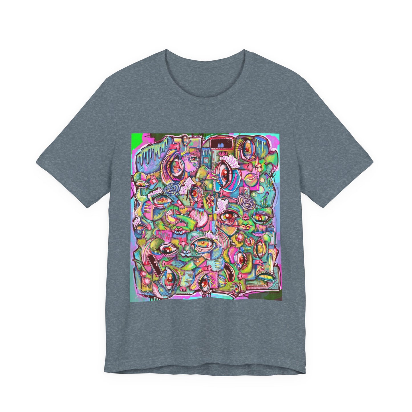 Psychedelic Whimsy Unisex Jersey Short Sleeve Tee