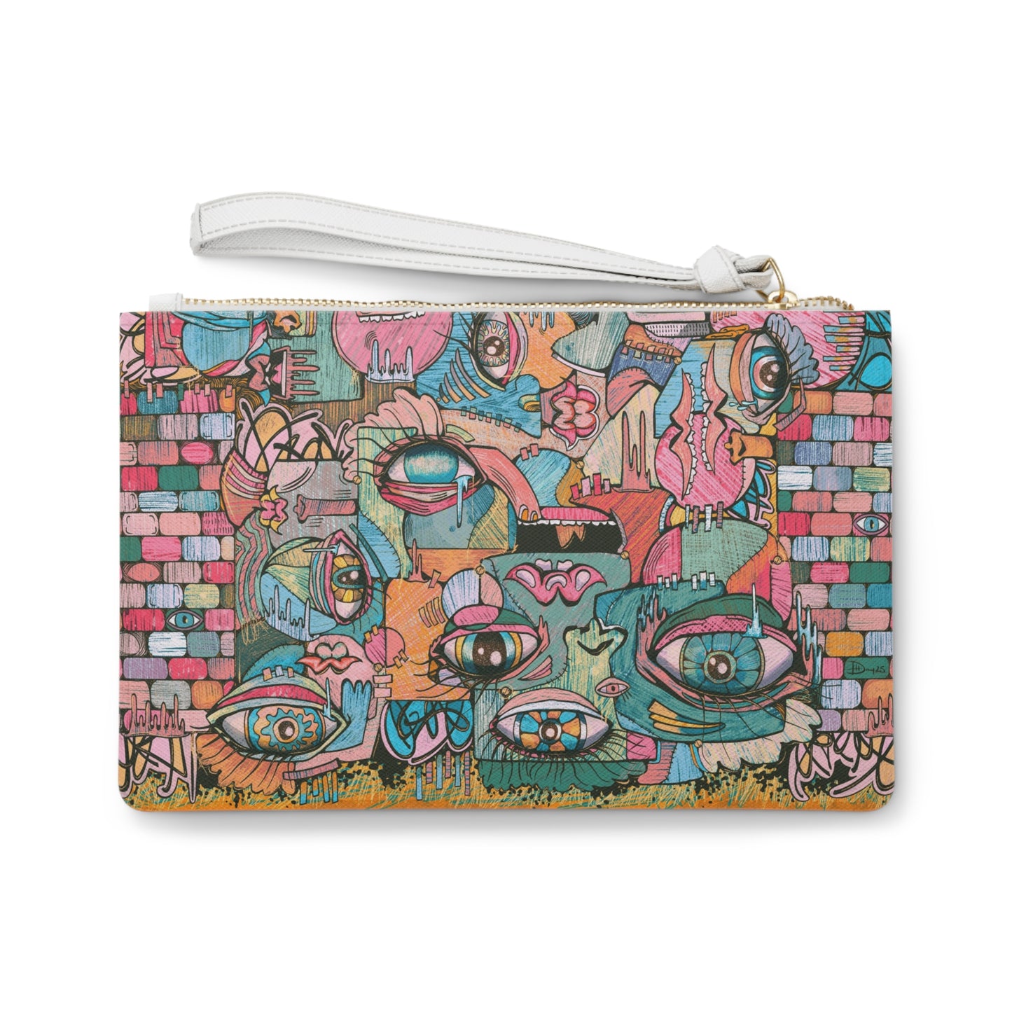 Velvet Euphoria Cubism Clutch Bag