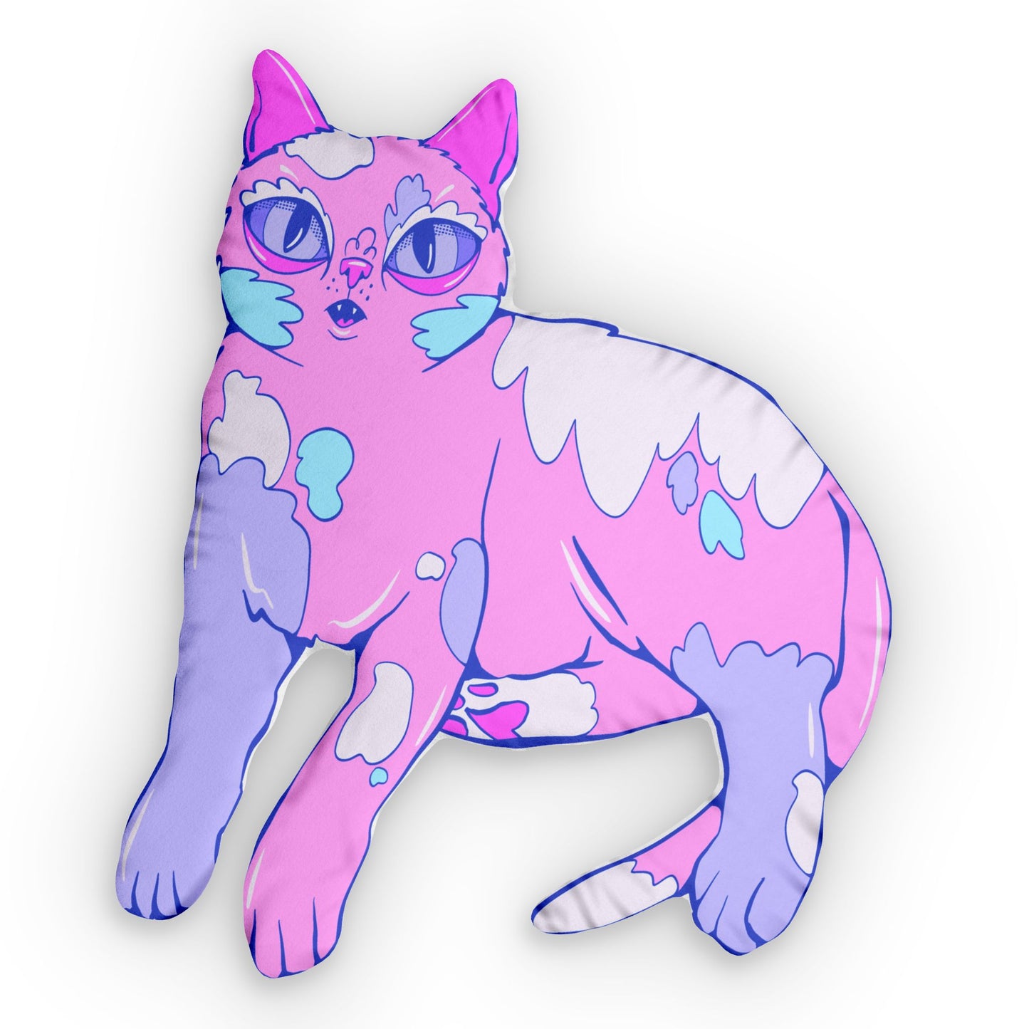 Derpy Cat Shaped Pillow