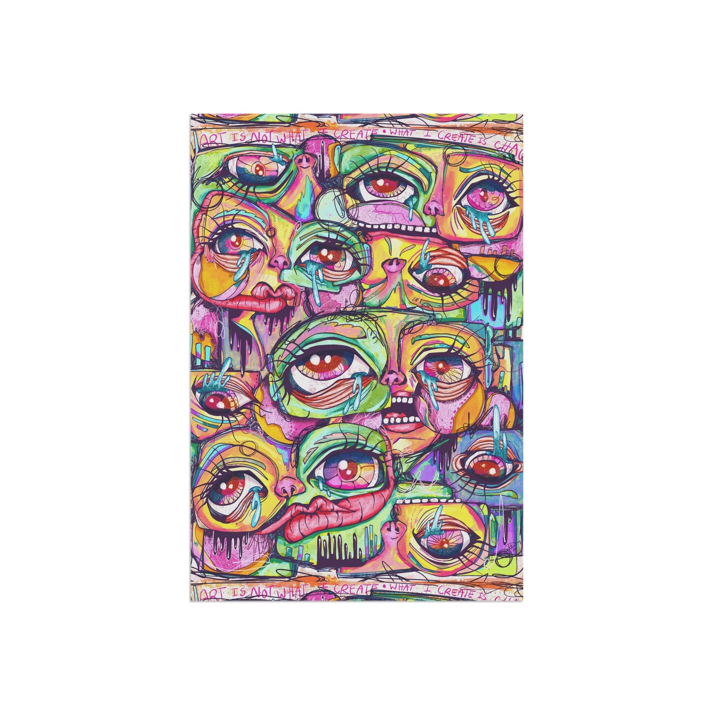 Colorful Chaos Garden Flag