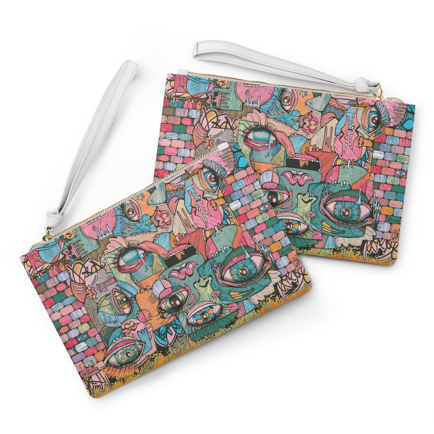 Velvet Euphoria Cubism Clutch Bag