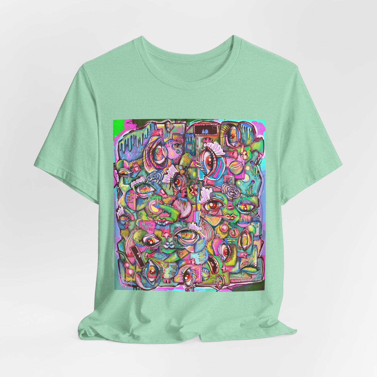 Psychedelic Whimsy Unisex Jersey Short Sleeve Tee