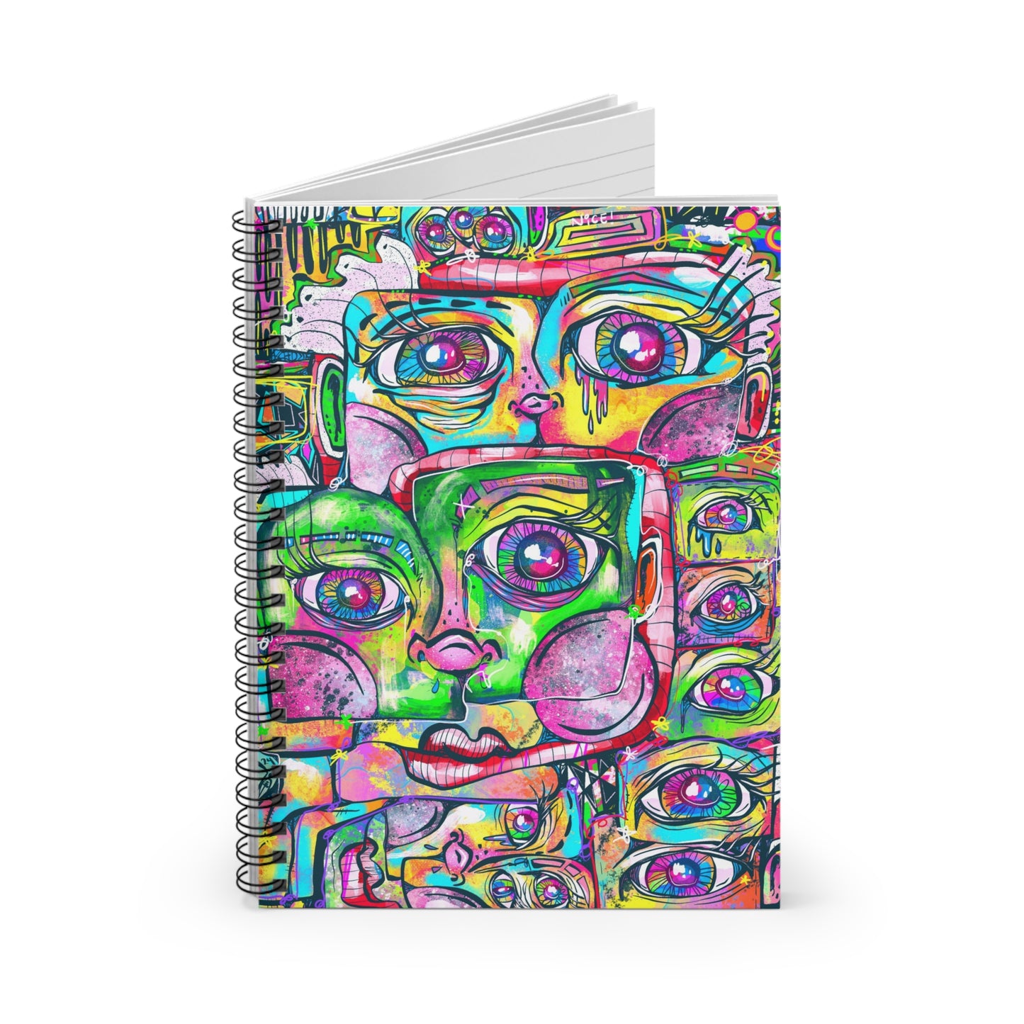 Spectrum of Self Cubism Spiral Notebook - Ruled Line